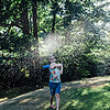 Ian smashing a water balloon